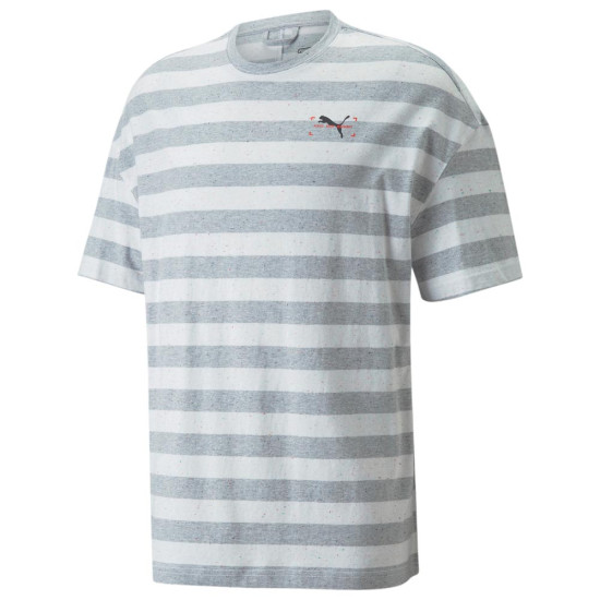 Puma Ανδρική κοντομάνικη μπλούζα Stripe Oversized Tee Puma Ανδρική κοντομάνικη μπλούζα Stripe Oversized Tee